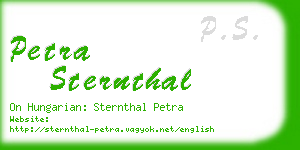 petra sternthal business card